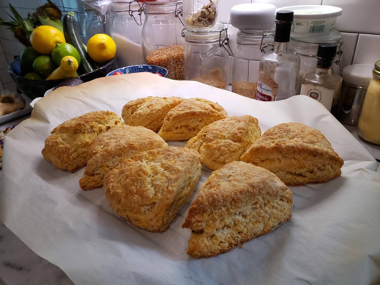 Cheddar and Chive Scones