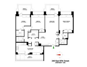 245 E 87th St #16BC floorplan