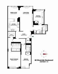80 Riverside Blvd #11B floorplan