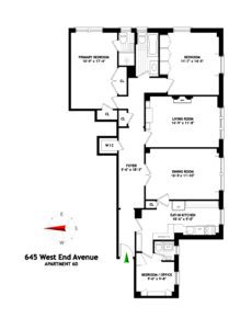 645 W End Ave #6D floorplan