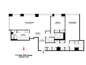 117 E 57th St #28 EF floorplan
