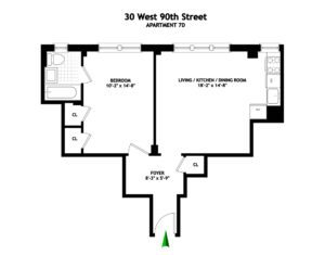 30 W 90th St #7D floorplan