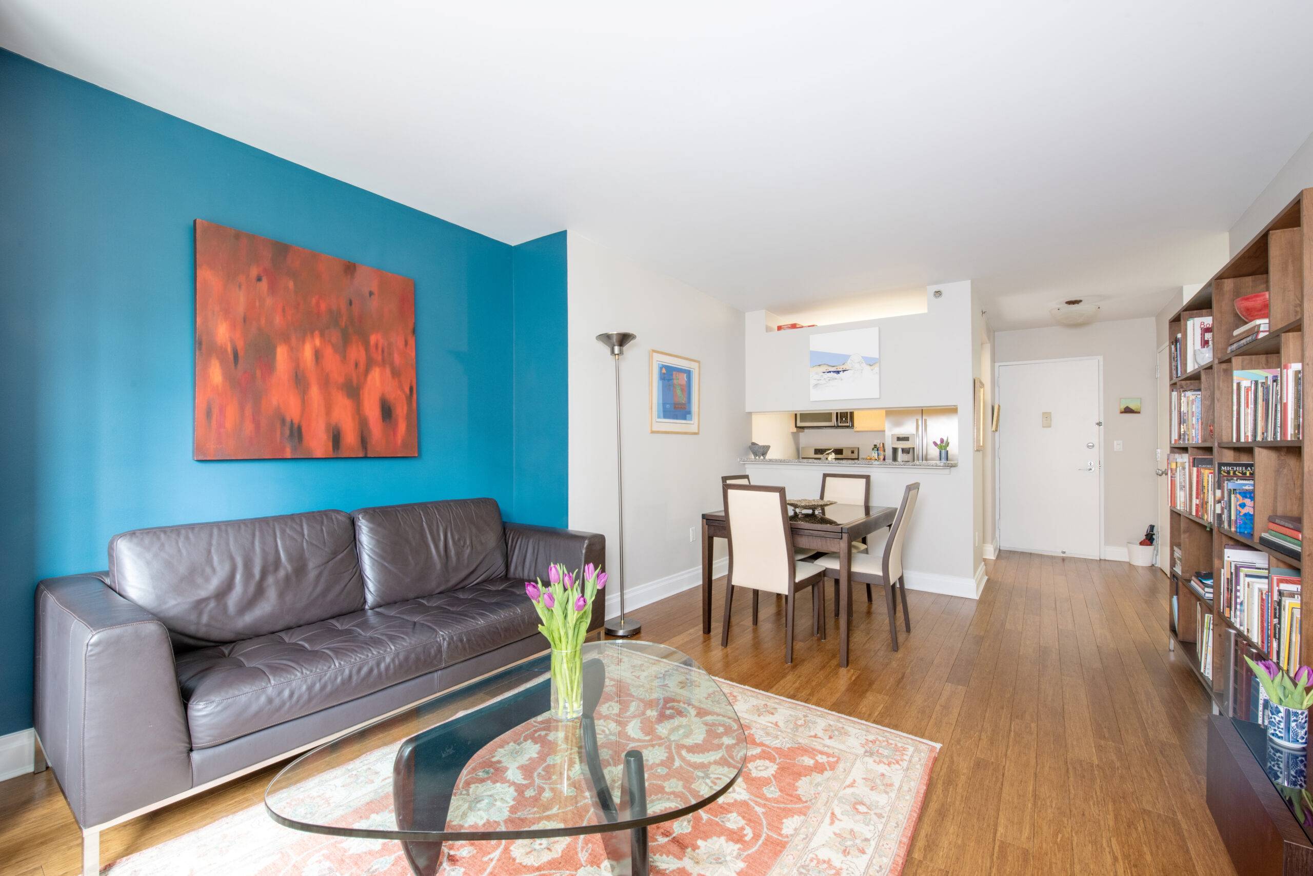 Living room in 1760 Second Ave #9E apartment, listed by The Zweben Team, your trusted New York listing agent.