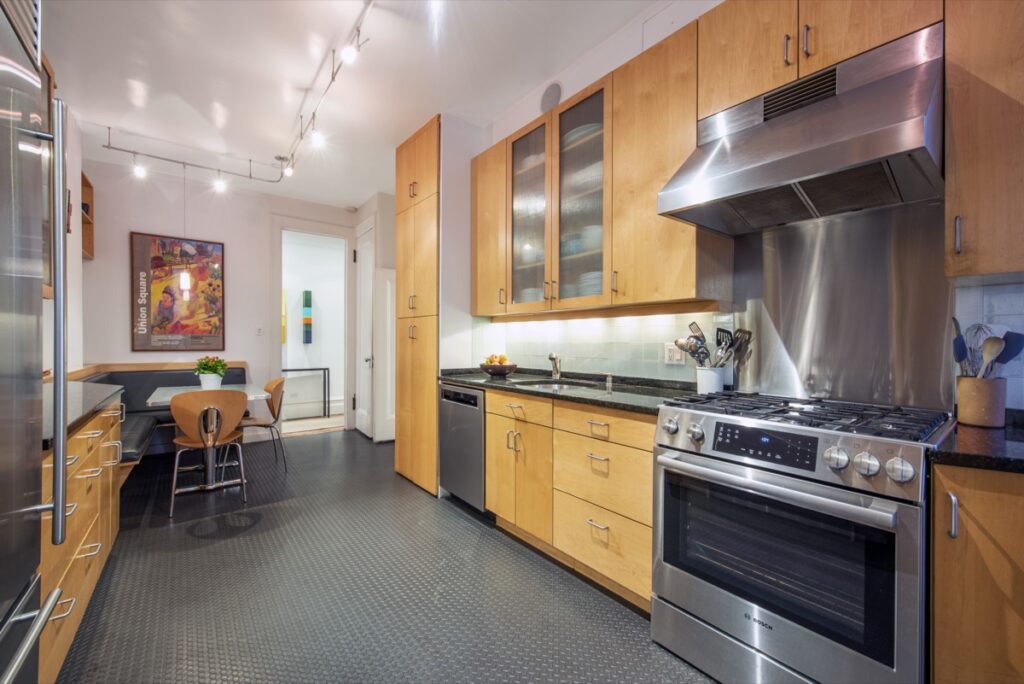 Kitchen at 645 W End Ave 5B, a property successfully sold by NYC sellers agent, The Zweben Team.